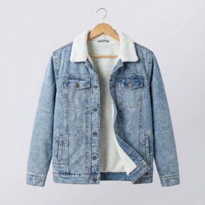 Premium Denim Sherpa Lined Jacket