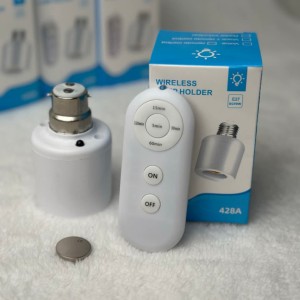 Remote Control E27 Lamp Holder with Auto Timer