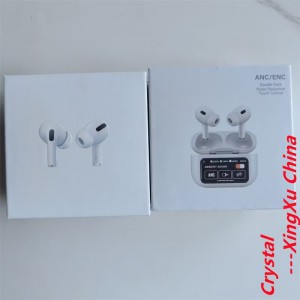 ANC Earbuds Touch Screen Display (White)