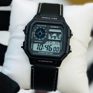CASIO ILLUMINATOR LEATHER STRAP PREMIUM WATCH