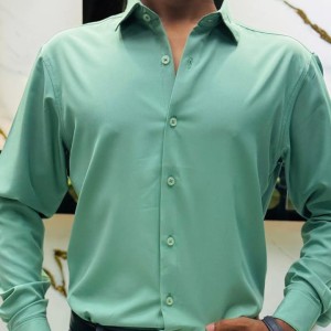 Premium China Micro Stig Shirt (Formal / Casual) (Light Green)