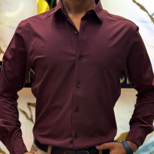 Premium China Micro Stig Shirt (Formal / Casual) (Coffee)