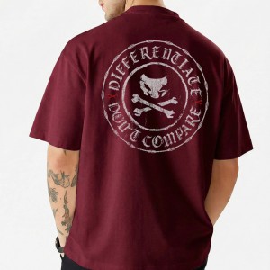 Men's Stylish Premium Drop Shoulder - Maroon