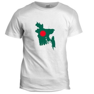 Bangladesh Map Jersey Fabrics T-Shirt For Men