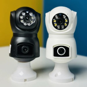 V380 E9 Dual Lens Bulb PTZ IP Camera.