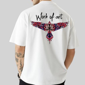 Men's Stylish Premium Drop Shoulder - White