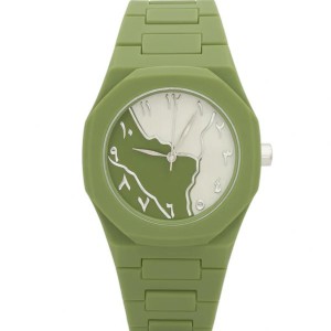 Arabic Dial Premium Marble Finish Ladies Watch with Butterfly Lock