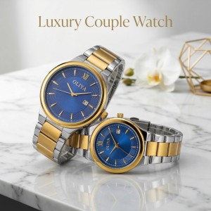 Couple  OLIYA Luxury Trendy Elegant Design  Watch 100% waterproof