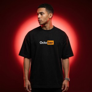 Men's Stylish Premium Drop Shoulder - Black