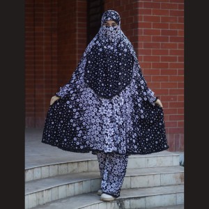 Elegant Palazzo long Khimar Set