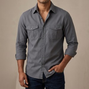 Full sleeves double pocket Shirt