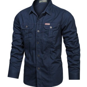 Full sleeves double pocket panel Shirt