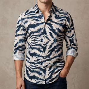 Premium Stylish China Floral Printed Men's Shirt