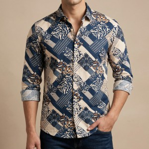 Premium Stylish China Floral Printed Men's Shirt