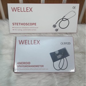 WELLEX Stethoscope And WELLEX  Aneroid Sphygmomanometer (Combo)