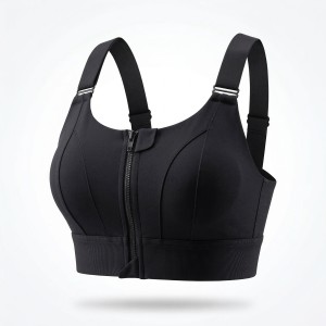 Front Zipper Sports Bra