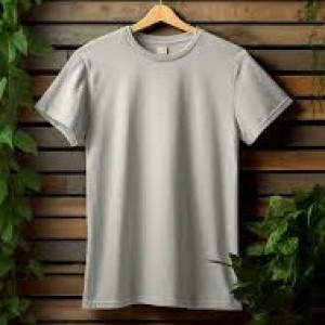 Jersey Fabrics T-Shirt (Ash) পাতলা কাপড়ের তৈরি জার্সি ফেব্রিক্স টি-শার্ট