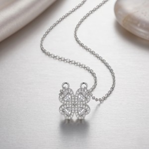 Love Heart Magnetic Pendant Chain Necklace