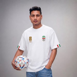 Premium Iran Fan Edition Drop Shoulder White Color