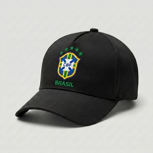 Premium Black Brazil National Team Supporter Cap