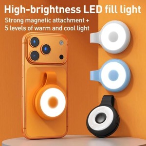 Magnetic Silicone Fill Light with Suction