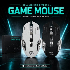 T1 & T2 Professional Wireless Gaming Mouse | Rechargeable Battery | Cool Backlight for FPS Shooter