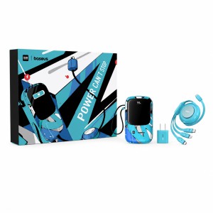 Baseus 20000mAh Fast Charging Power Bank (22.5W) Combo Set | Built-in Cable with 20W PD Adapter & 100W 3-in-1 Cable
