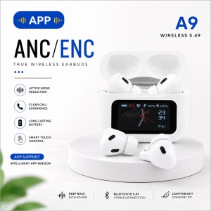 A9 Pro App Supported ANC/ENC Display Touch Control Earbuds