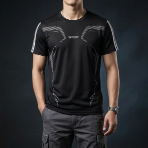 Stylish Comfortable sports T-Shirt (Black)