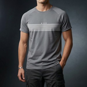Stylish Comfortable sports T-Shirt(Ash)
