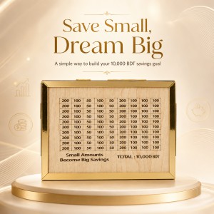 Wooden Money Saving Box (Piggy Bank) 10,000 tk