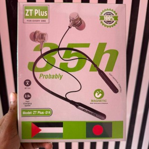ZT Plus BT Wireless Neckband 35h Play time 5.3 Earphone Wireless Headphone