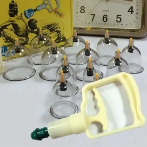 12 Pcs Massage Cans Cups Vacuum Cupping Kit