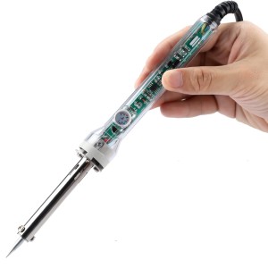 SL-908 Transparent Soldering Iron 220V 60W Adjustable Temperature