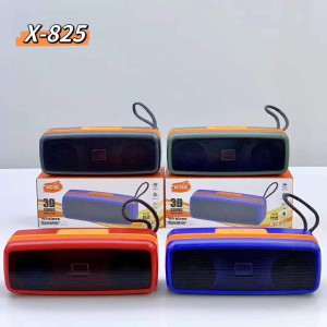 X-825 Dual Wireless Bluetooth Speaker – 10W Stereo Sound, 1200mAh Battery