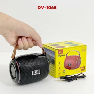 DV-1065 Portable Mini Drum Kit Outdoor Wireless Bluetooth Speaker with RGB Light