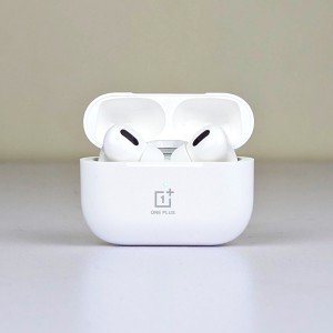 OnePlus AirRO3 True Wireless Bluetooth Earbuds – Noise Reduction TWS Earphones with 360mAh Battery & Clear Sound (White)