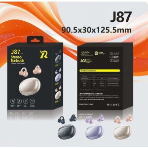 J87 Air Conduction Open-Ear True Wireless Earbuds – Bluetooth 5.4 TWS Sports Headphones with Wireless Charging, ENC Noise Cancelling & 24H Battery