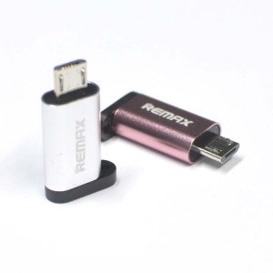 Remax USB Type-C to Micro USB Converter Adapter – Gold-Plated Aluminum Alloy OTG & Charging Connector
