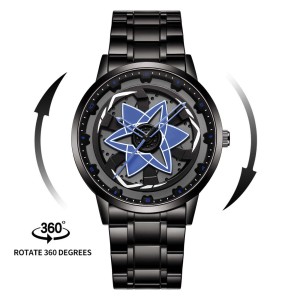 Wheel Rim Rotating Watch