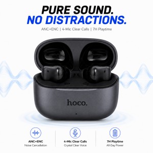 EQ27 Fun AI Translation True Wireless Earbuds – Bluetooth 5.4 ANC & ENC Noise Cancelling Earphones with 134+ Languages Real-Time Translation & 28H Battery