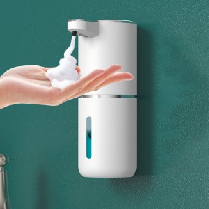 Automatic Soap Dispenser 380ml – Touchless Smart Foaming Hand Washer with Infrared Motion Sensor, USB Rechargeable & Liquid Level Indicator Window for Kitchen & Bathroom