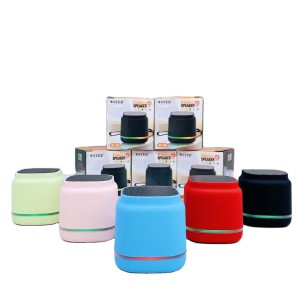 WSTER WS-903 Colorful Lighting Mini Wireless Speaker – 5W Portable Bluetooth Speaker with RGB LED Lights, 500mAh Battery & 3-6H Playtime