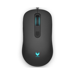 Rapoo V16 RGB Gaming Optical Mouse (Black) – 12,800 DPI Adjustable Sensor, 5 Programmable Buttons, Onboard Memory, Dynamic RGB Lighting & 2-Year Warranty