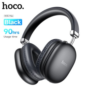 HOCO W35 Max Wireless Bluetooth Headphone – Over-Ear ANC Headset with 90-Hour Battery, 40mm Drivers, TF Card, AUX & Lightweight Ergonomic Design