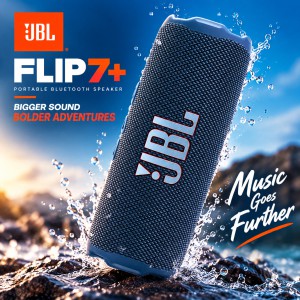 JBL Flip 7+ Portable Waterproof Bluetooth Speaker – 35W AI Sound Boost, Bluetooth 5.4, IP68 Dustproof, 16H Playtime & Auracast Support