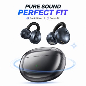 J87 Air Conduction Open-Ear True Wireless Earbuds – Bluetooth 5.4 TWS Sports Headphones with Wireless Charging, ENC Noise Cancelling & 24H Battery