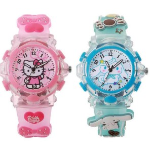 Hello Kitty Kids Analog Watch – Cute Cartoon Theme Wristwatch with Clear 1-12 Numbers, Acrylic Glass, Safe ABS Case, Educational Time-Learning & Perfect Birthday Gift for Children