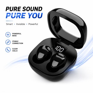 HnB Y19 Mini True Wireless Earbuds – Ultra-Small Invisible In-Ear TWS with Digital LED Battery Display, Auto-Pairing & 20H Playtime