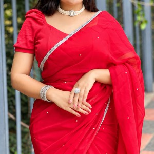 Main materials georgate stone saree